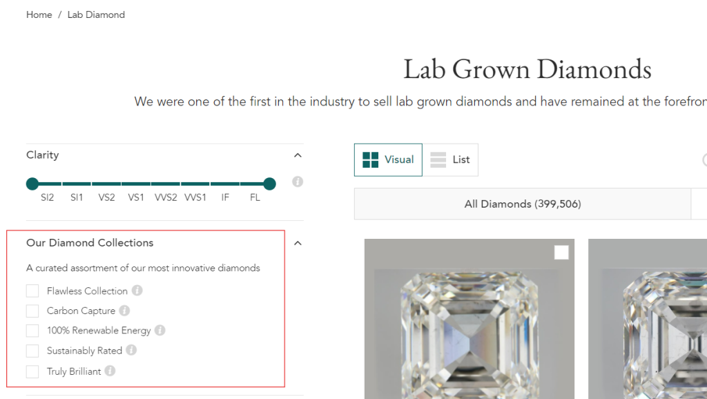 Brilliant Earth sustainability-focused diamond collection