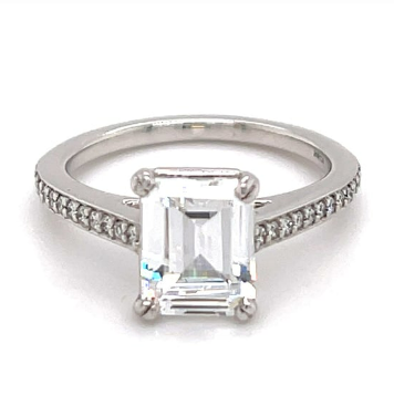 One-and-a-half-carat lab-grown diamond in a Ritani solitaire ring