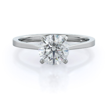 One-and-a-half-carat lab-grown diamond in a With Clarity engagement ring