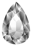 Pear Pear-shaped diamond outline
