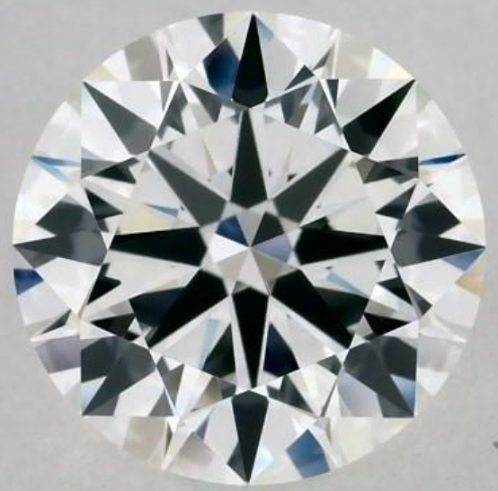 Second diamond from the same comparison. Round diamond in the second original James Allen comparison image