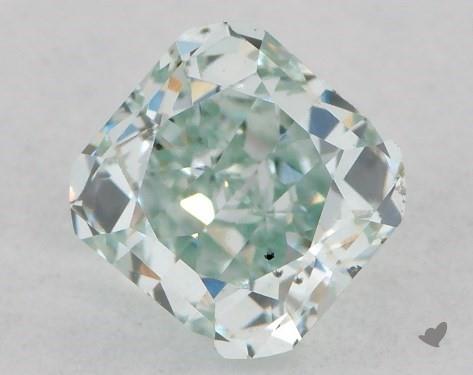 Bluish-green loose lab-grown diamonds