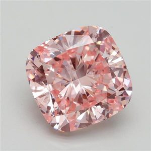 Fancy pink loose lab-grown diamond