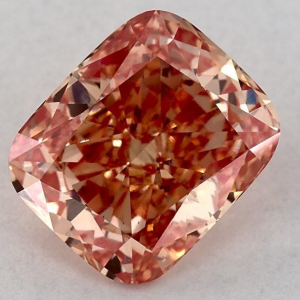 Red lab-grown diamond used in the price comparison