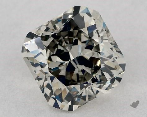 Smoky gray lab-grown diamond
