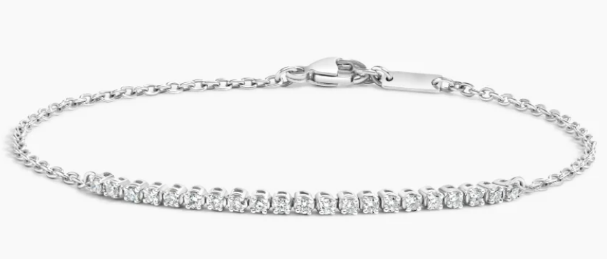 Petite Lab Diamond Tennis Bracelet from Brilliant Earth is a holiday gift idea under $300.