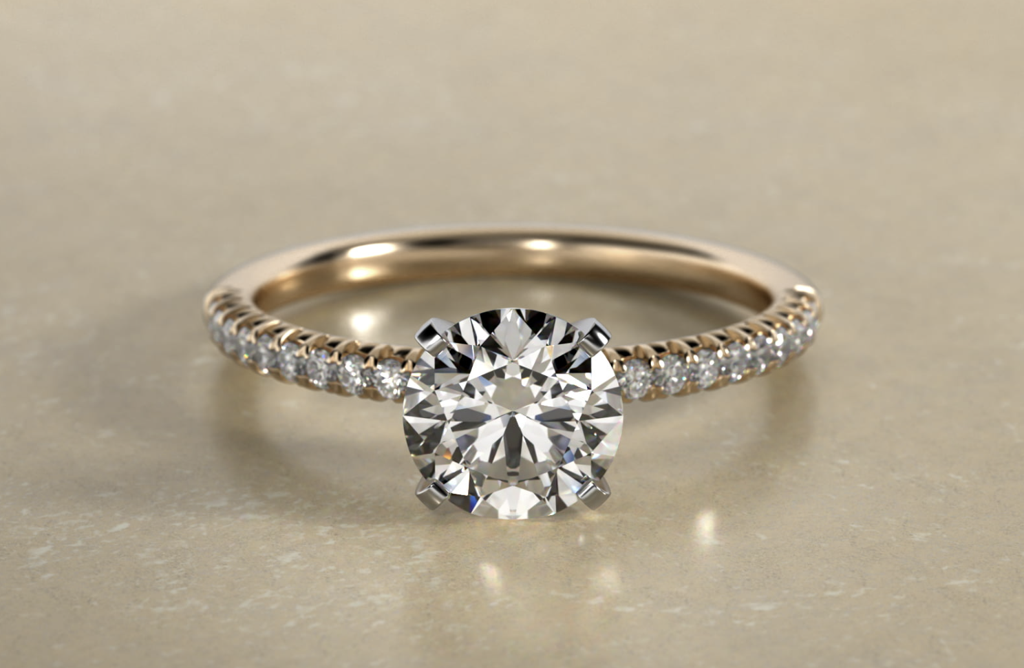 James allen round lab diamond engagement ring 1