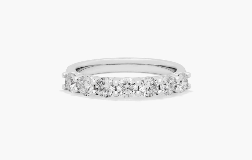 Lab diamond anniversary ring