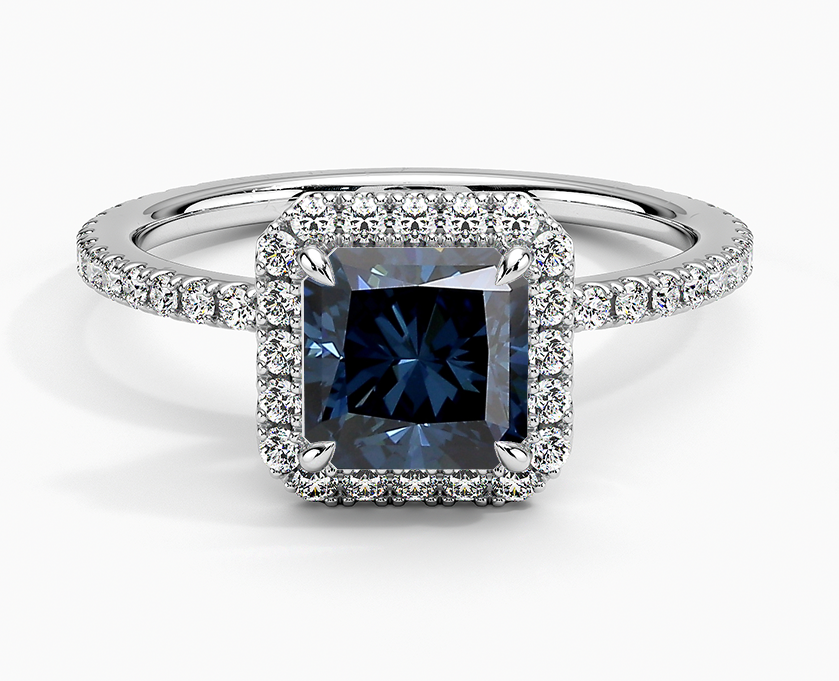 Lab-created blue diamond engagement ring from Brilliant Earth - Should you choose a lab-grown diamond engagement ring