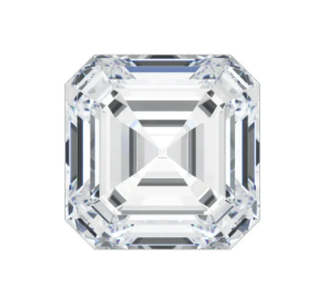 Asscher-cut diamond example Asscher-cut lab-grown diamond example