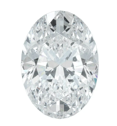 Oval-cut lab-grown diamond ring