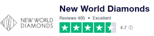 Customer-rating snapshot collected for our New World Diamonds review