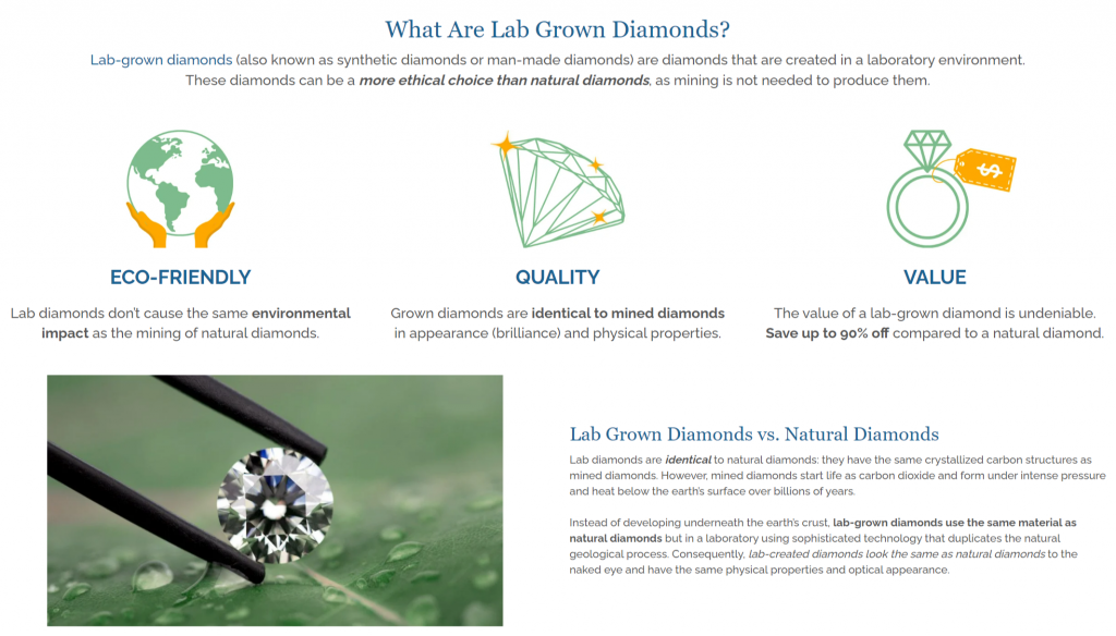 Brilliance.com lab-grown diamond guide in 2022. Brilliance.com guide to lab-grown diamonds