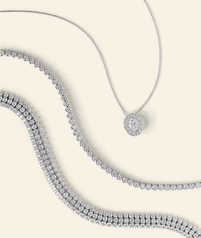 Lab-grown diamond jewelry designs included in our original review. Lab-grown diamond jewelry designs at Brilliant Earth
