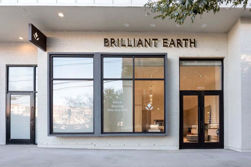 A Brilliant Earth showroom from our original review research. Brilliant Earth showroom interior