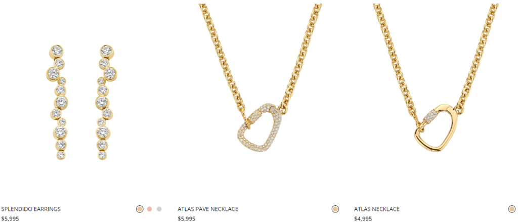 Higher-priced Kimaï designs at the time of our comparison