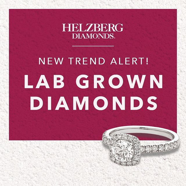 Helzberg's lab-grown diamond education during our research