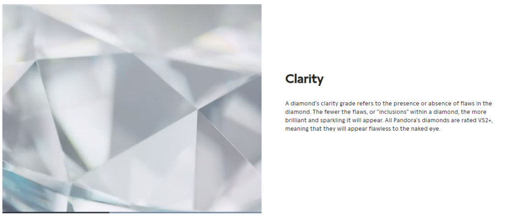 Pandora's explanation of clarity