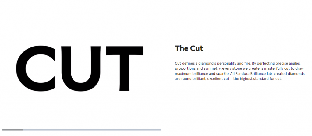 Pandora's explanation of cut quality