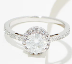 A halo ring from our QVC comparison