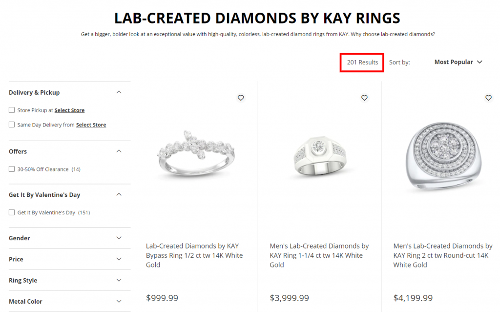 Lab-grown ring designs from our Kay research