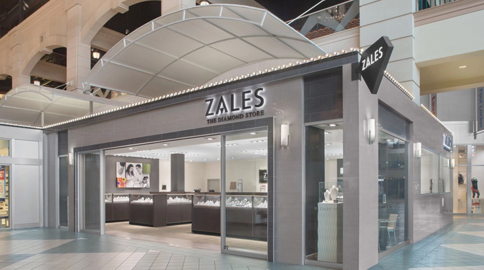 Zales storefront photographed for our review