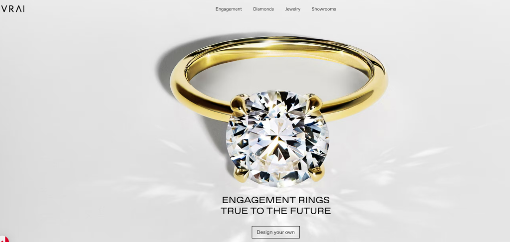 VRAI website screenshot from our review