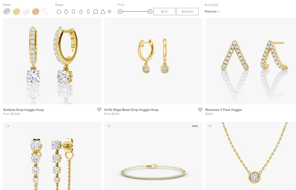 VRAI ready-to-ship jewelry in our research