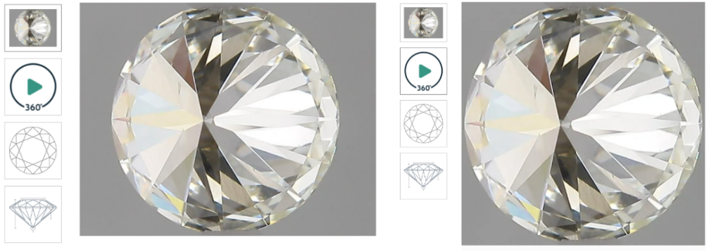 The still image and rotating video in our inspection