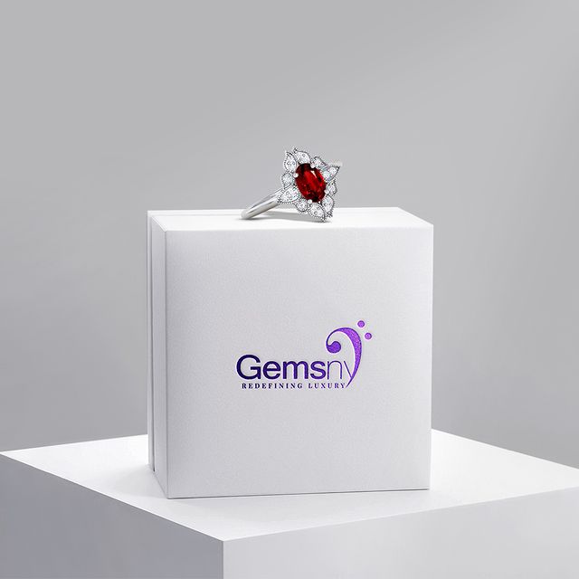GemsNY jewelry box and gemstone ring