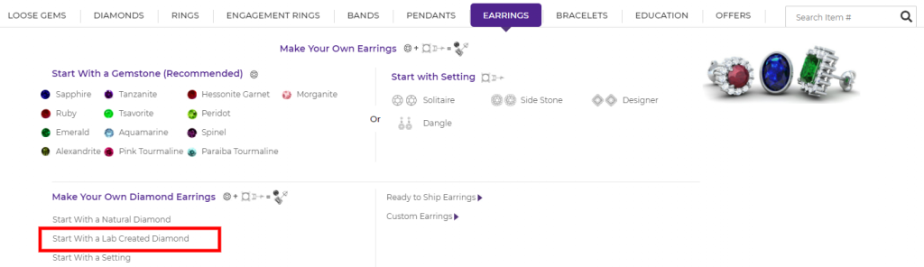 GemsNY's make-your-own jewelry options