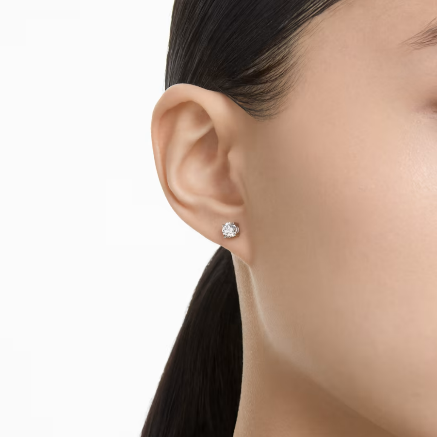 Swarovski lab-grown diamond stud earrings
