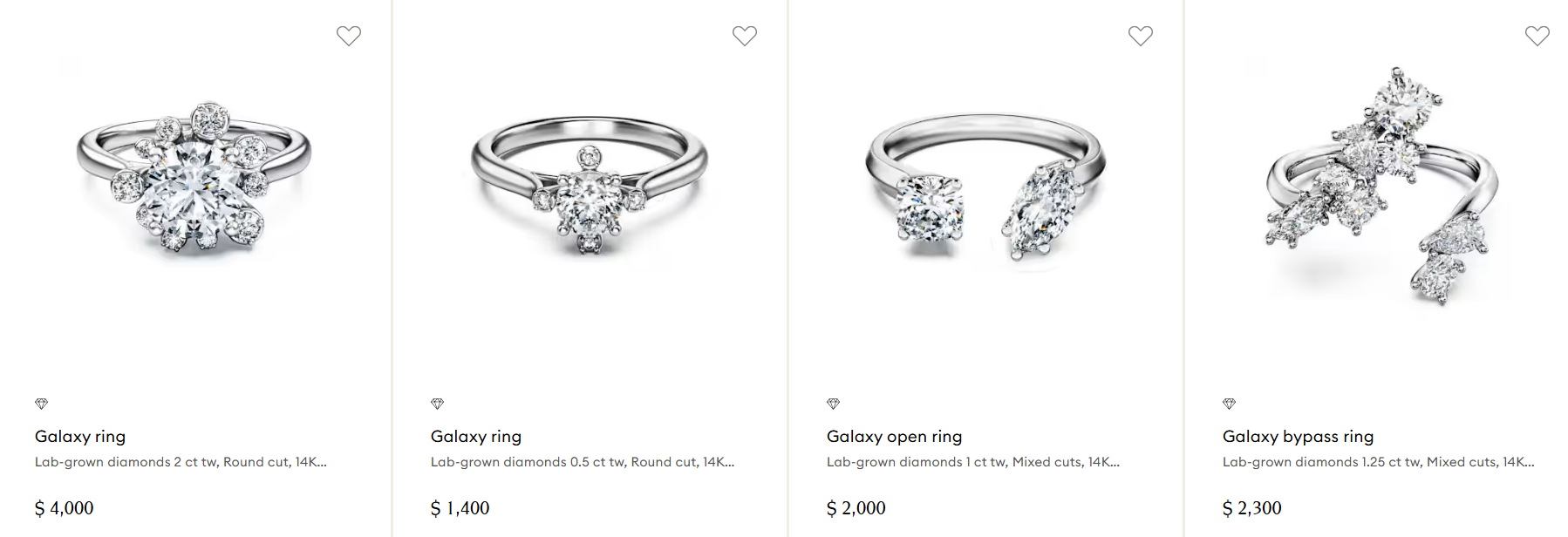 Swarovski Created Diamonds jewelry designs