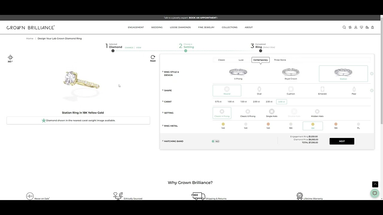 Grown Brilliance Review: Ring Designer