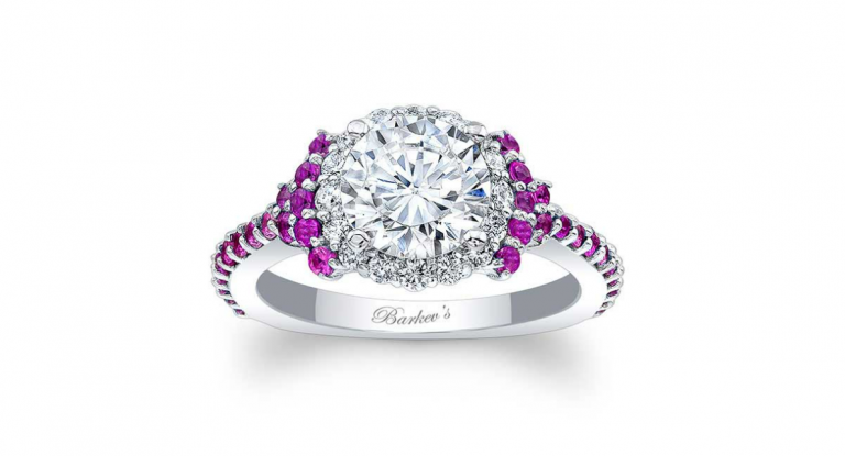 Barkev's Jewelry Review - Engagement Ring Diamond Sapphire