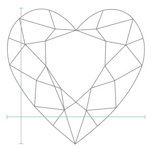 Heart-shaped lab diamond guide