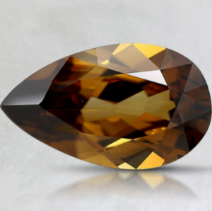 Brown lab-grown diamond guide: Cognac (mined) brown diamond.
