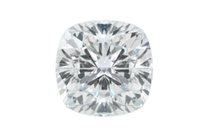 Cushion cut lab diamond example (from Clean Origin)