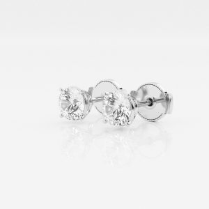 Example of how much lab diamond stud earrings cost. These lab-created diamond stud earrings are from Grown Brilliance.