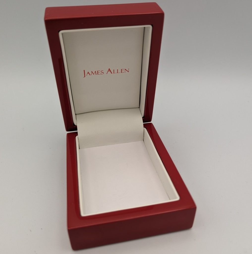 James Allen signature red engagement ring box 2026 review.