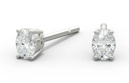 Lab Diamond Oval Soho Studs from Clean Origin are a perfect holiday gift idea under $300.