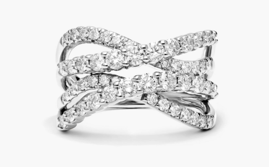 Lab Diamond Wave Ring from James Allen.