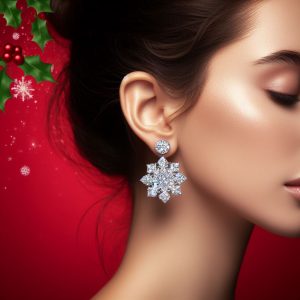 Lab-grown diamond earrings gift guide.