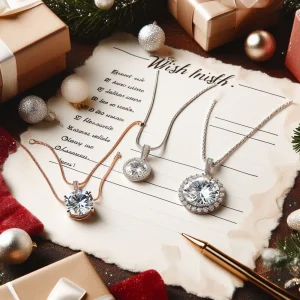 Lab-grown diamond necklace gift ideas this holiday.